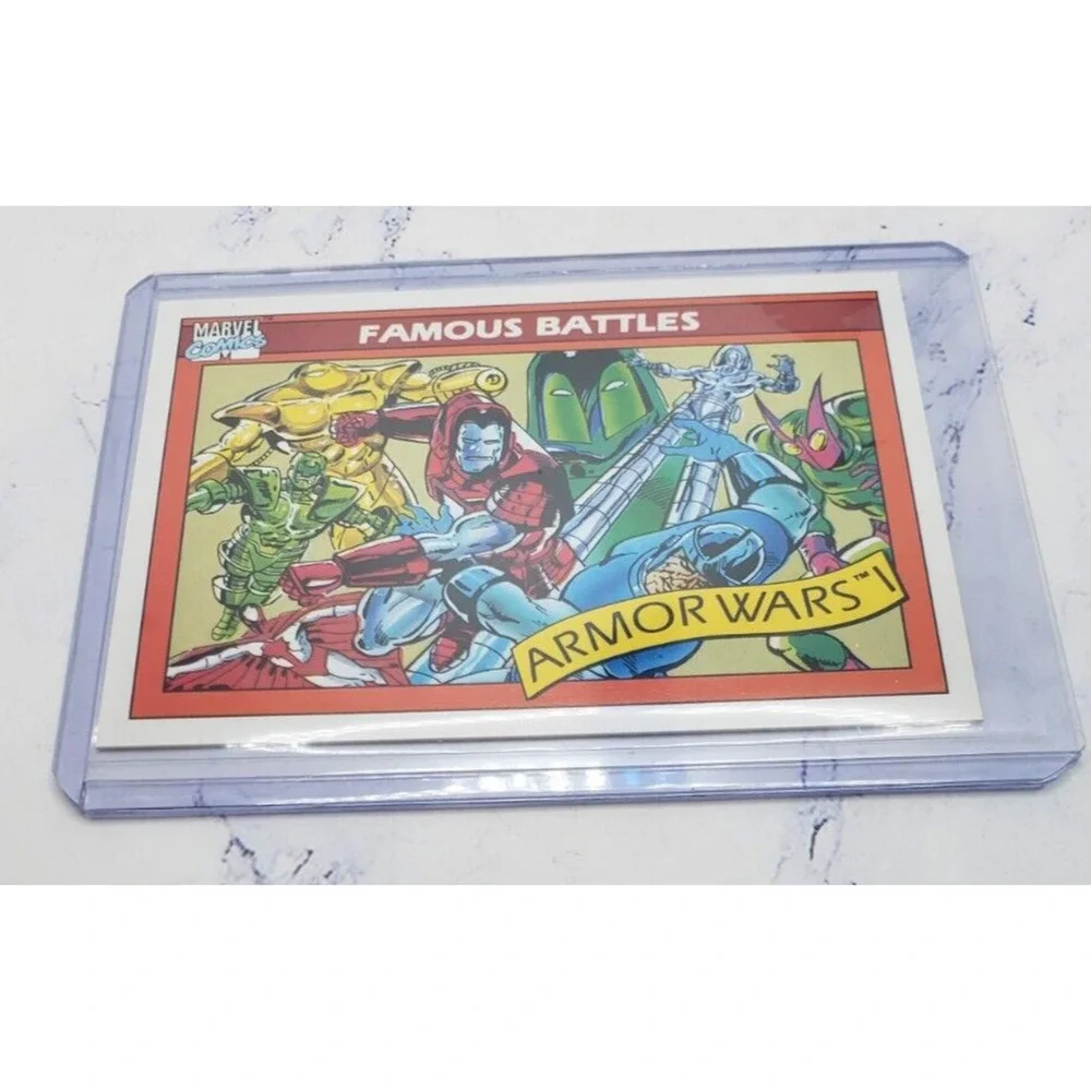 1990 Marvel Universe Series 1 Famous Battles Armor Wars #108